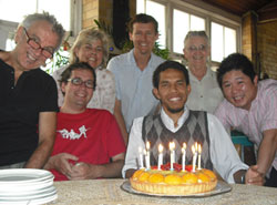 Angelino celebrates his 28th birthday at Palms Australia