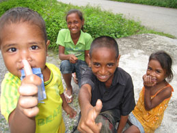 Children at Atauro Island
