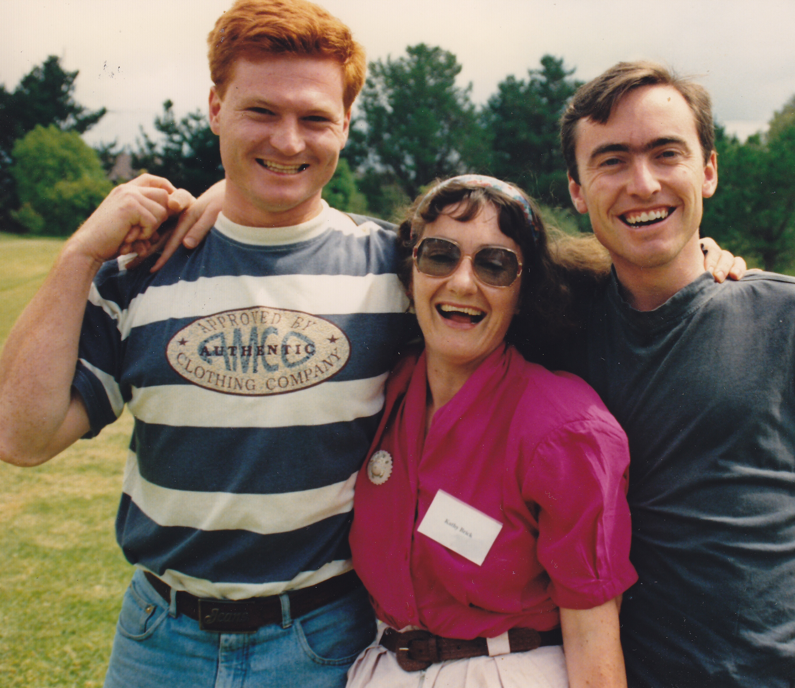 Deon Goosen, Kathy Brick and Peter Fletcher at Palms Australia's 1993 Orientation Course
