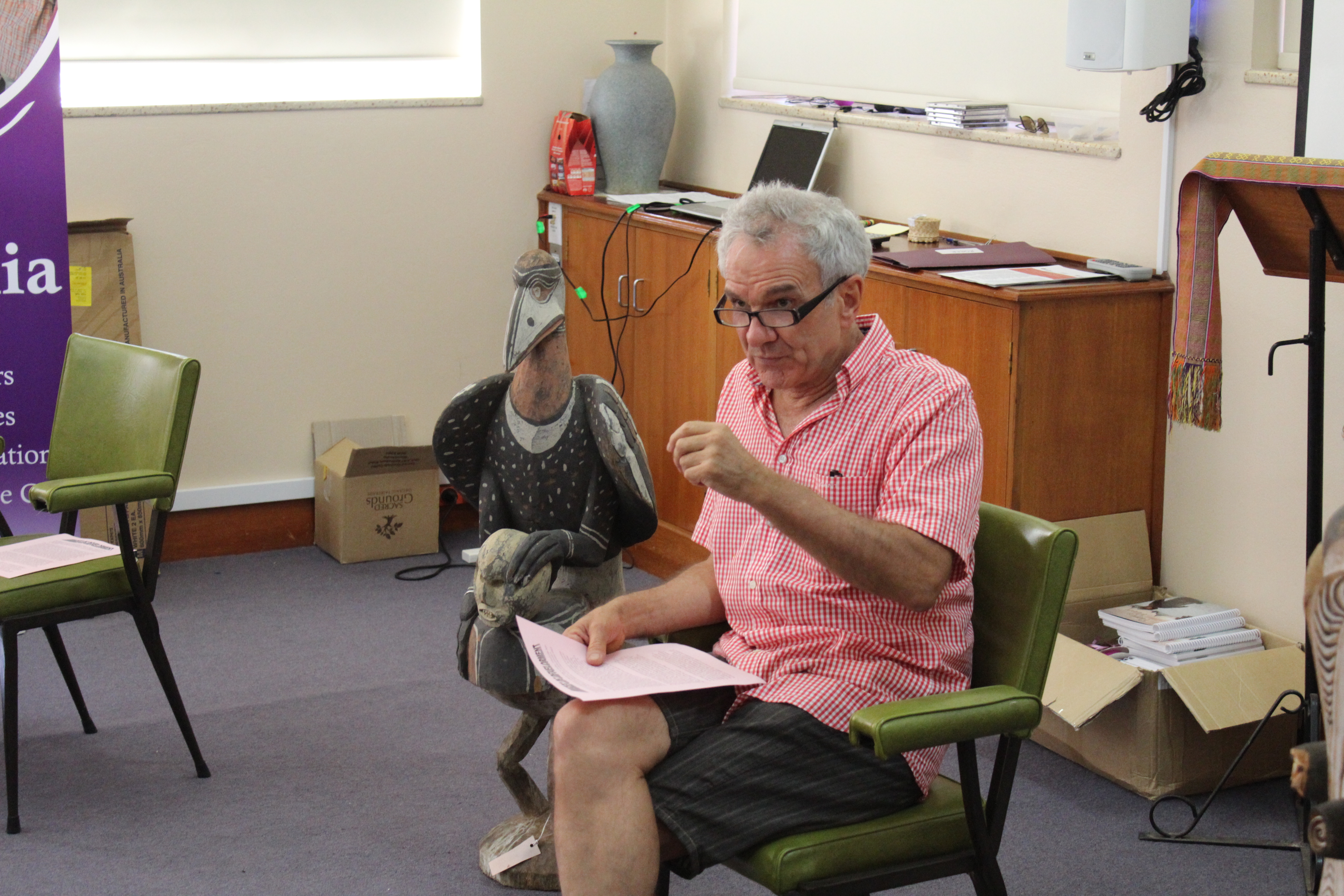 Roger O'Halloran at Palms Australia's 2013 Orientation Course