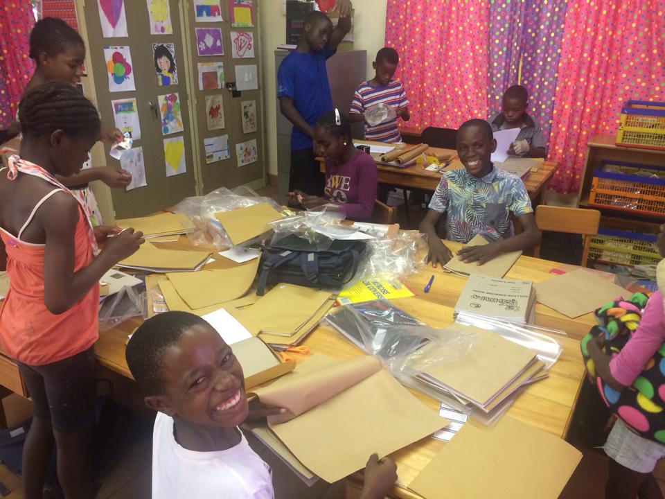 Students at Holy Family Care in South Africa