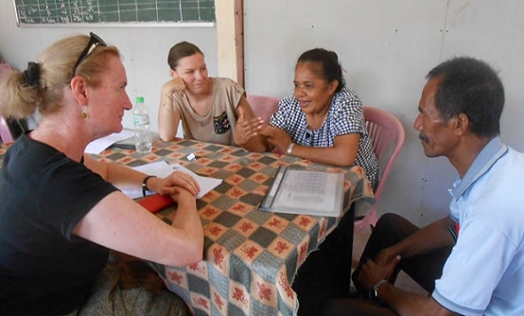Jackie and Sam in Timor-Leste