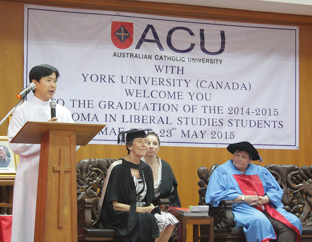 Fr Chawin’s speech at the ACU Mae Sot graduation Ceremony