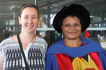 Peta and Dr Koka in Papua New Guinea