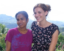Leanne Hayes and Mana Rofina of the Balibo Community