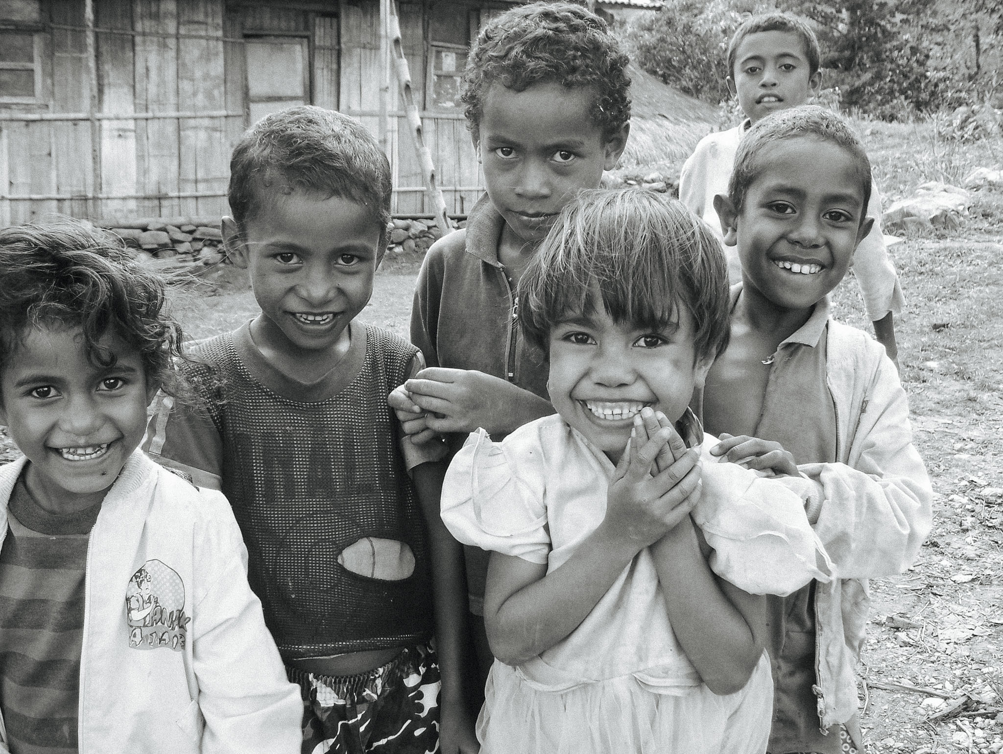 Smiling children in Timor-Leste